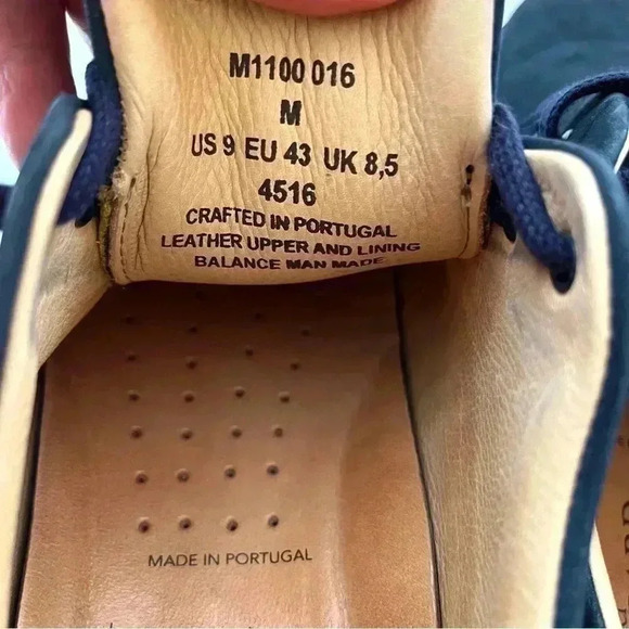 Samual Hubbard Blue Suede Leather Lace Up Mens Comfort Walking Loafer Size 9 - Picture 13 of 14